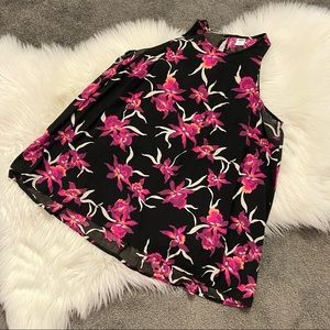 Floral sleeveless top